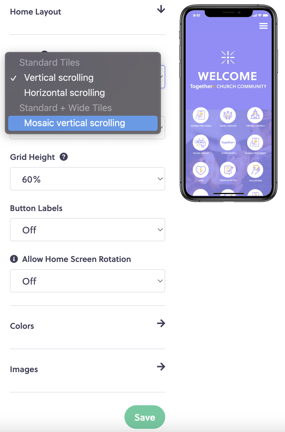 Mosaic App Layout Aware3